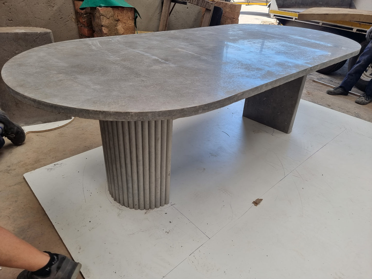 Concrete and steel Tables