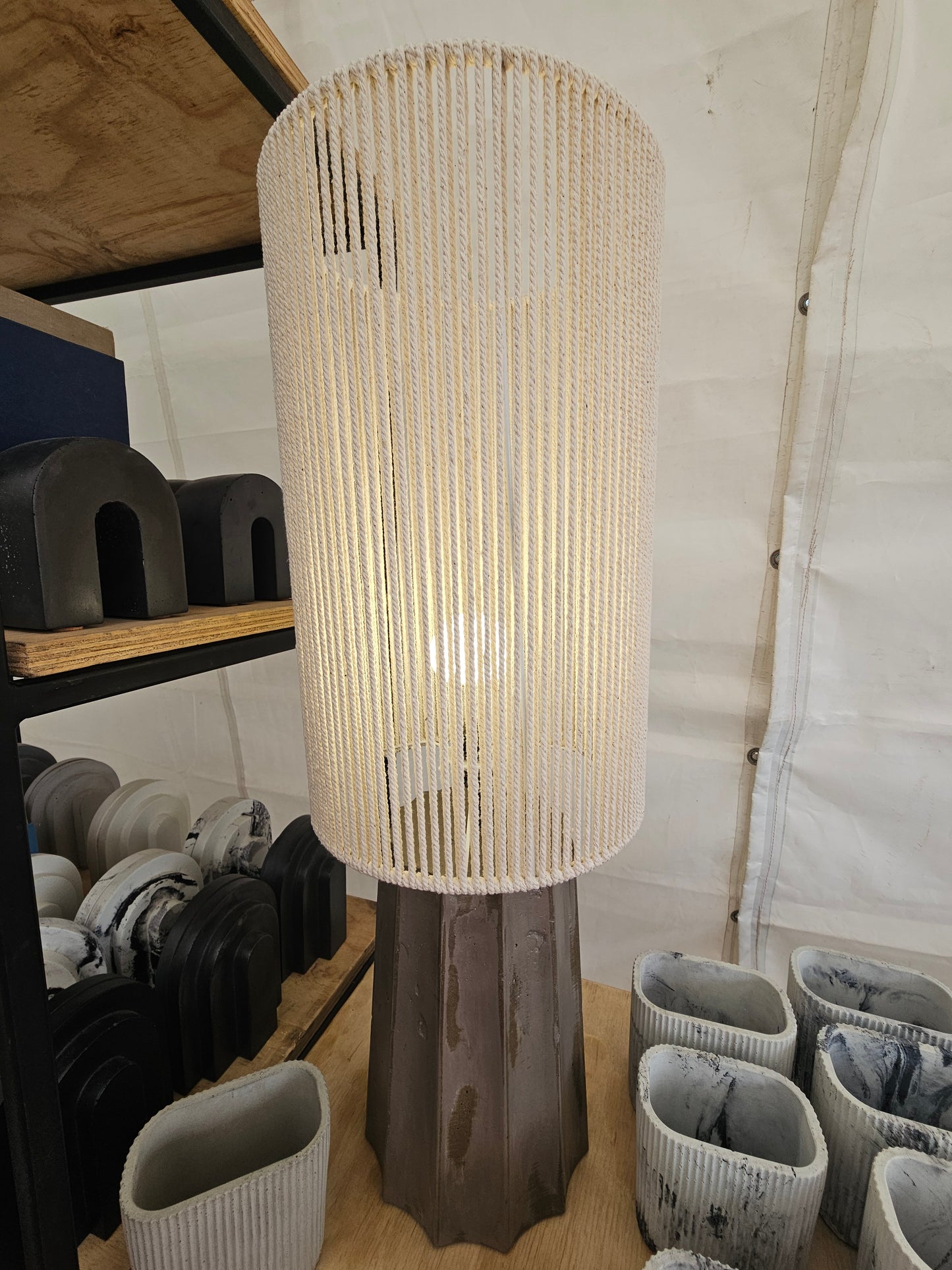 Anchor Lamp base with 40cm lamp shade